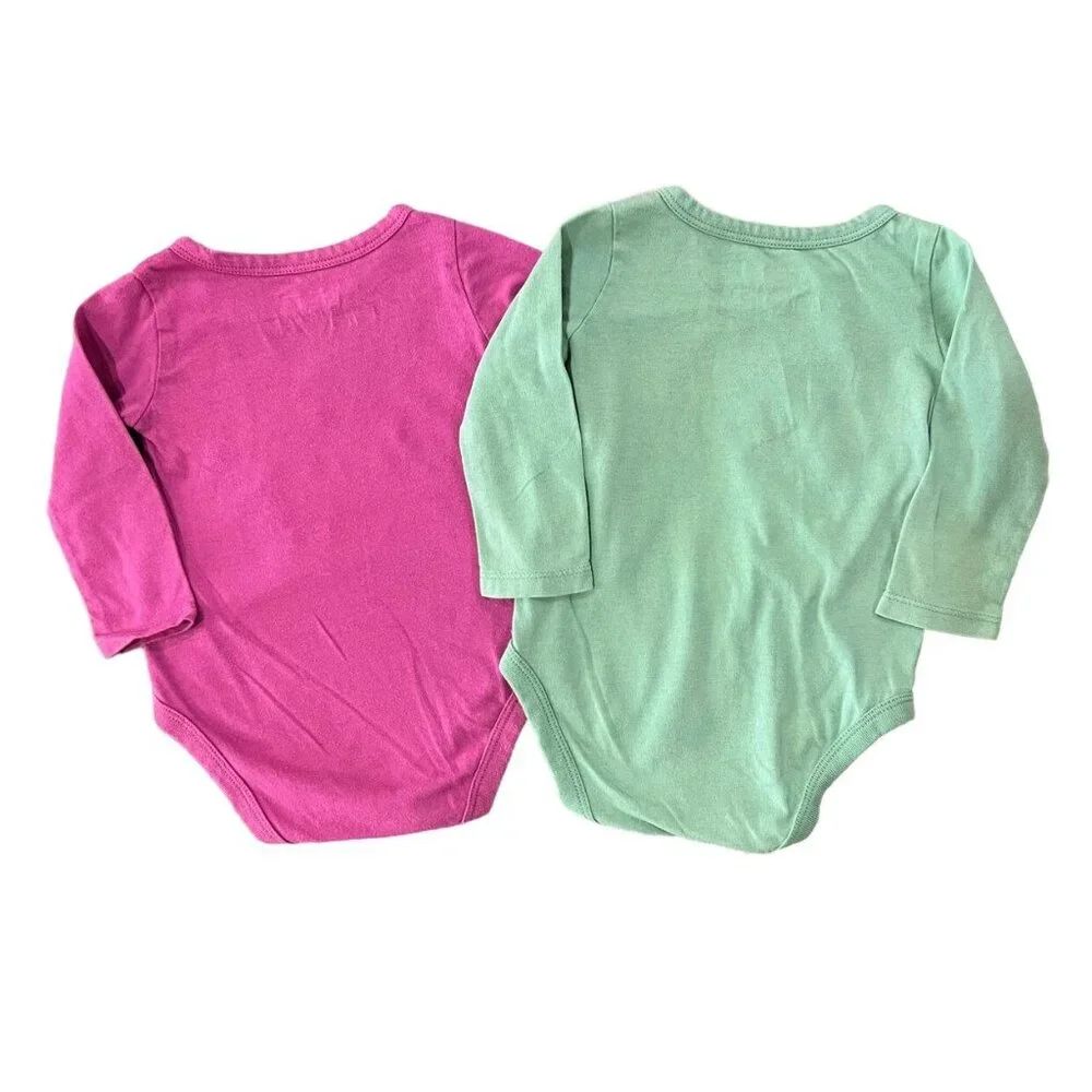 OshKosh 6m Daddy's Princess Crown & Owl Bodysuits Onesies Bundle